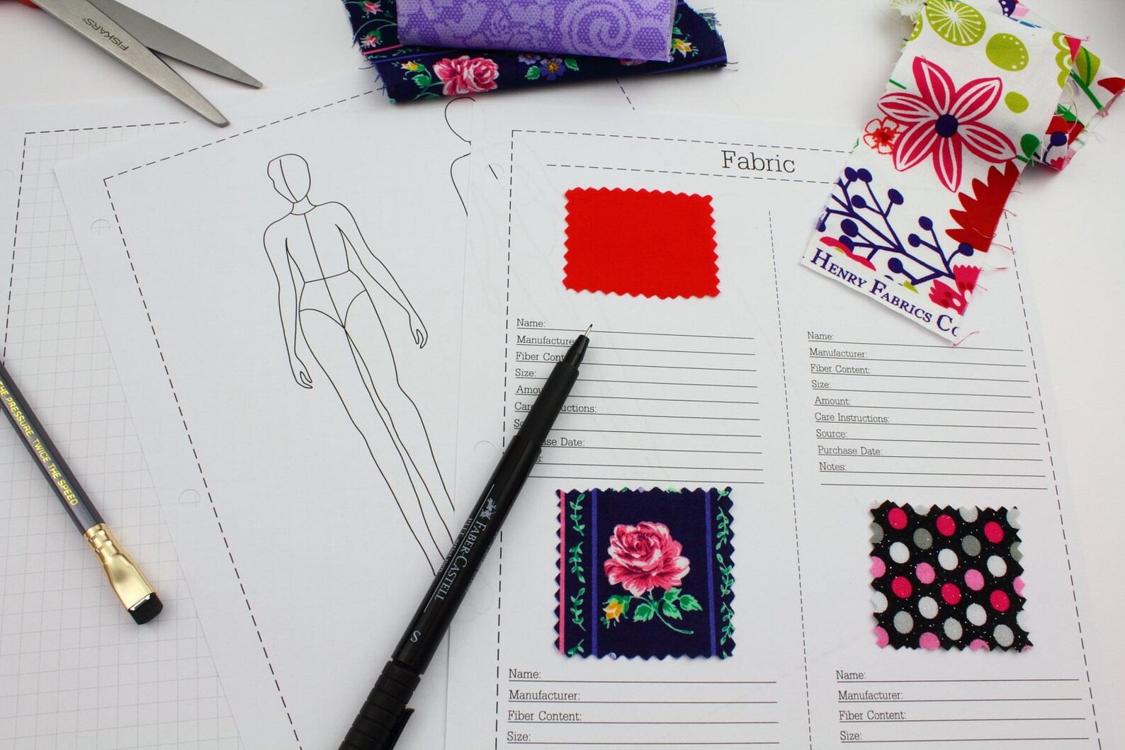 Printable Sewing Binder Set Sewing Journal Pages Etsy