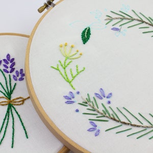 Herb Embroidery Design Herbs Hand Embroidery Pattern image 4