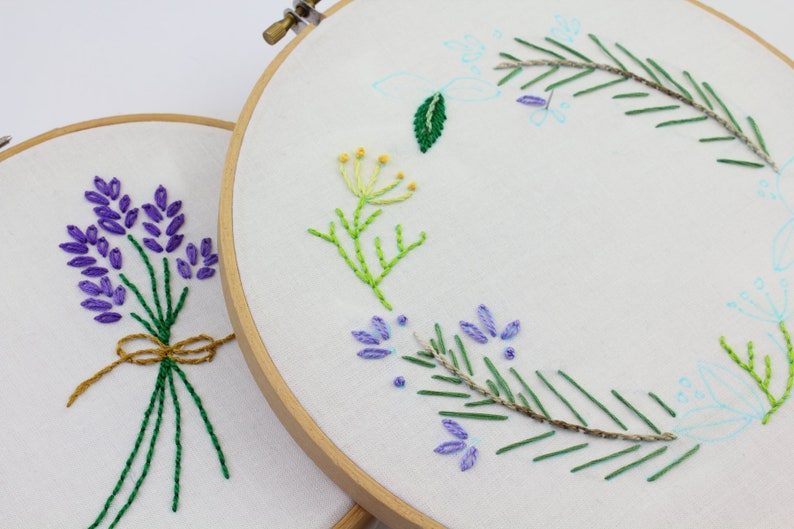 Herb Embroidery Design Herbs Hand Embroidery Pattern image 4