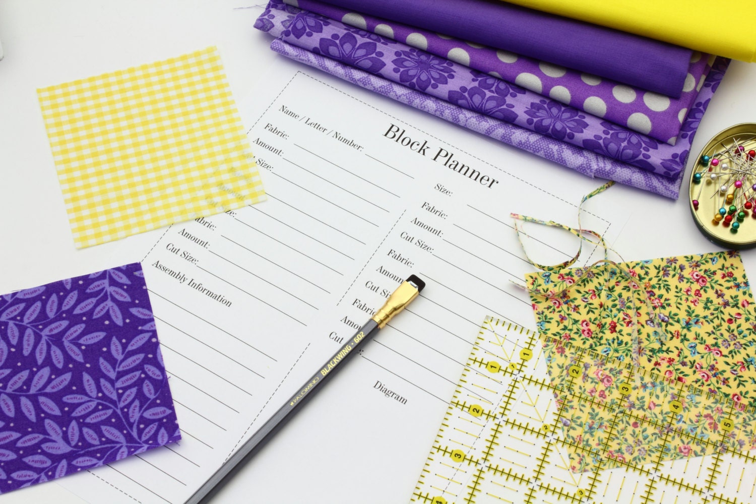 Quilting Journal Printable Quilt Journal Binder Set Etsy