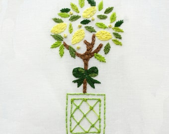 Lemons Hand Embroidery Design embroidery pattern