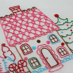 Gingerbread Embroidery Pattern Packet Gingerbread Man Gingerbread House image 1