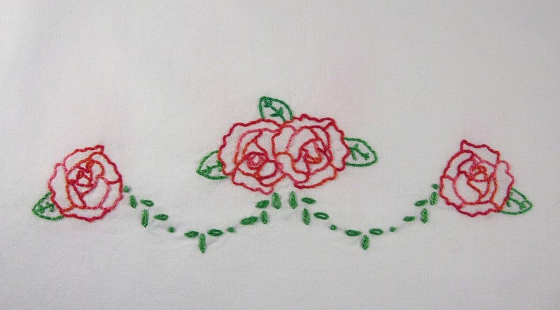 Rose Embroidery Design Rose Hand Embroidery Pattern image 5