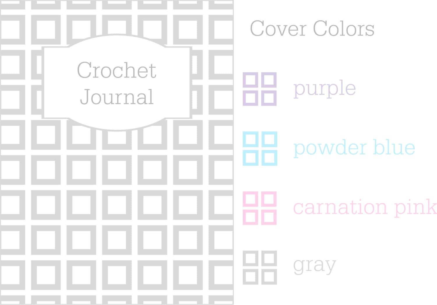 Printable Crochet Binder Set Crochet Journal Pages - Etsy