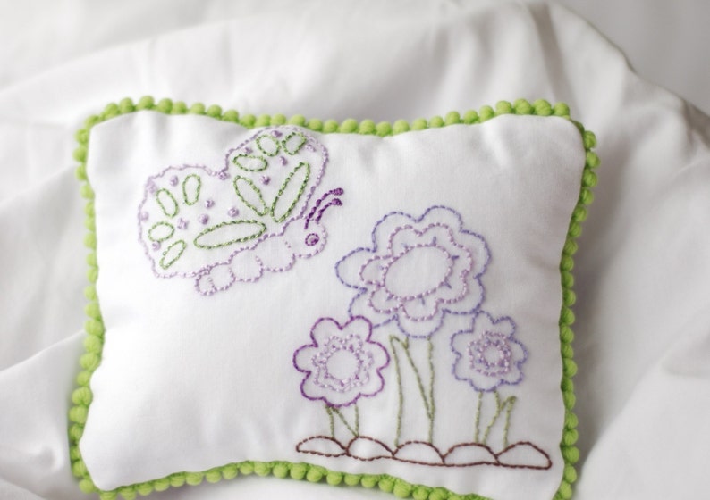 Embroidery Patterns, Hand Embroidery Butterfly Embroidery Pattern Butterfly Design image 2