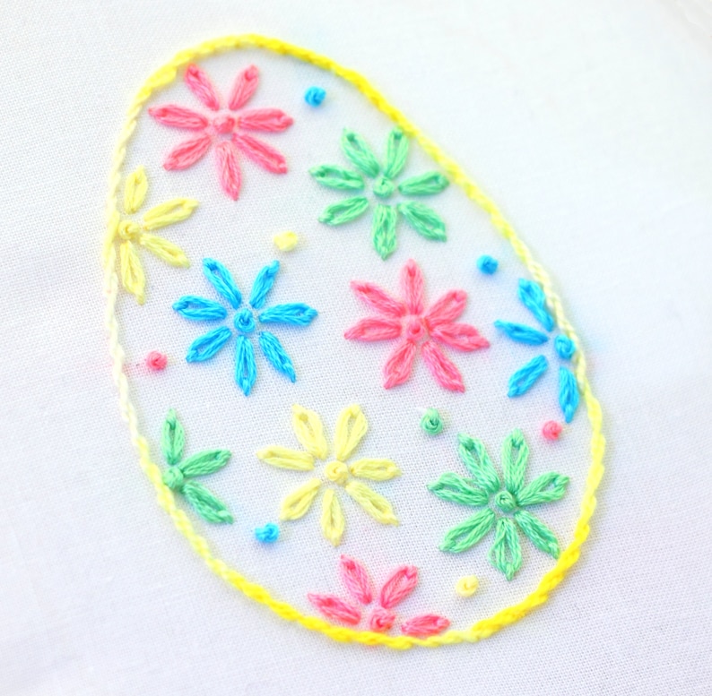 Easter Embroidery Pattern hand embroidery Easter Embroidery Design image 2