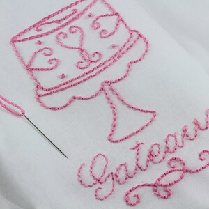 Hand Embroidery Patterns La Patisserie Embroidery Pattern image 3