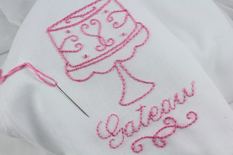 Hand Embroidery Patterns La Patisserie Embroidery Pattern image 3