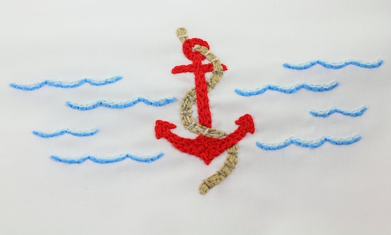 Seafood Embroidery Pattern - Etsy