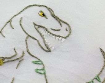 Dinosaur Embroidery Pattern Dinosaur Embroidery Design