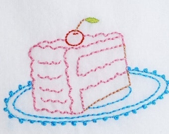 Cake Embroidery Pattern Packet