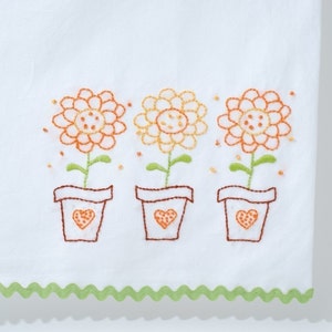 Zinnia Embroidery Pattern Flower Embroidery Design Summer Flower Embroidery Zinnia Hand Embroidery Design image 3