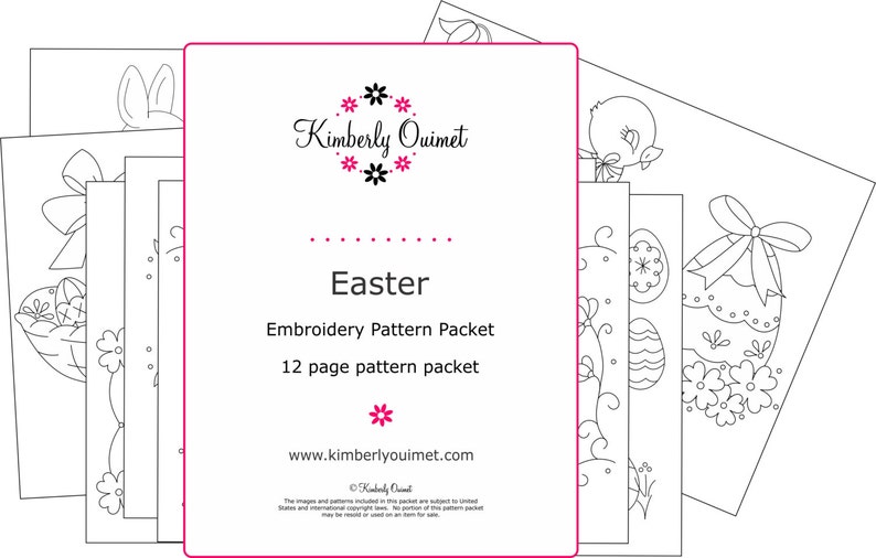 Easter Embroidery Pattern hand embroidery Easter Embroidery Design image 3