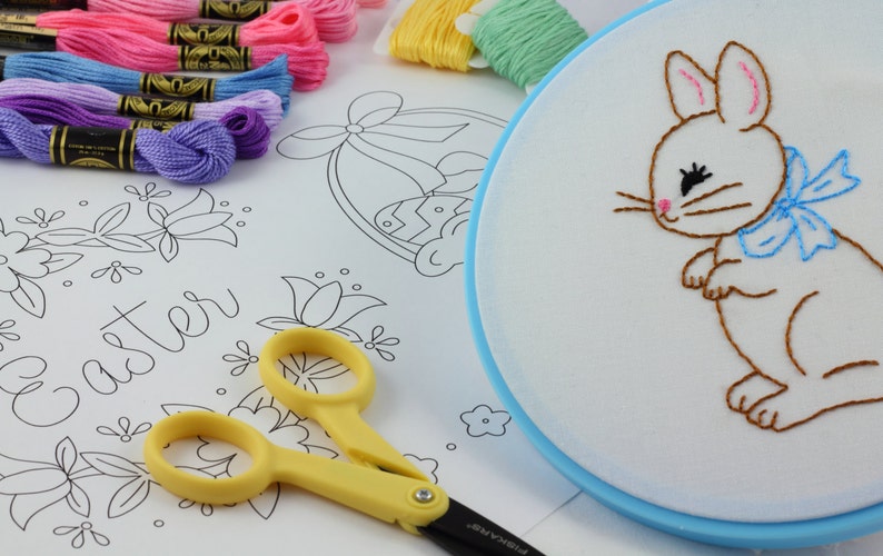 Easter embroidery pattern hand embroidery easter embroidery  etsy