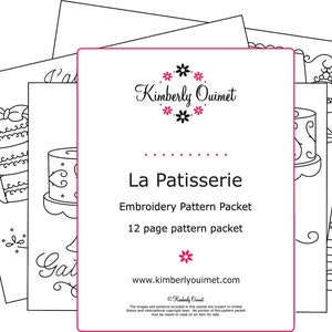 Hand Embroidery Patterns La Patisserie Embroidery Pattern image 5