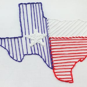Texas Embroidery Design Texas Embroidery Pattern Hand Embroidery Design
