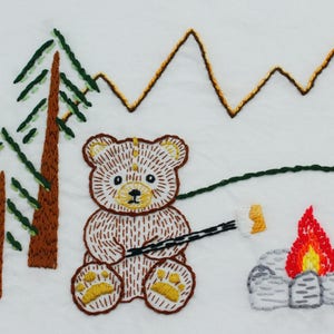Teddy Bear Embroidery Design Bear Embroidery Pattern Teddy Bear Design Hand Embroidery Design