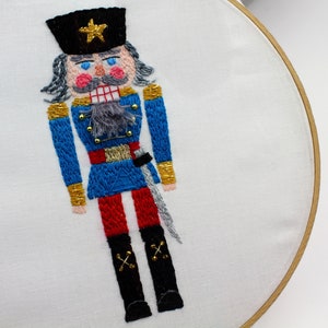 Nutcrackers Christmas Nutcracker Embroidery Pattern Set Hand Embroidery Nutcracker Pattern image 4