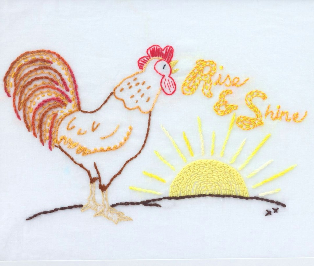 Country Kitchen Embroidery Design Farm Kitchen Theme Hand Embroidery