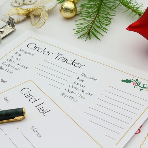 Christmas Planner Holiday Journal Christmas Party Planner Etsy