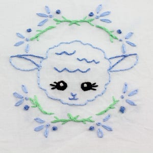 Baby Girl Embroidery Design baby embroidery pattern hand embroidery girl image 3