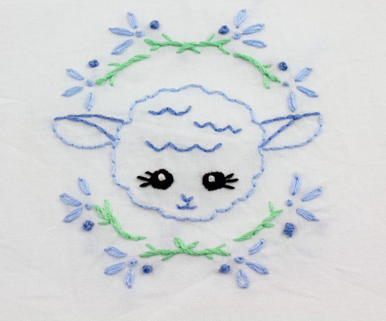 Baby Girl Embroidery Design baby embroidery pattern hand embroidery girl image 3