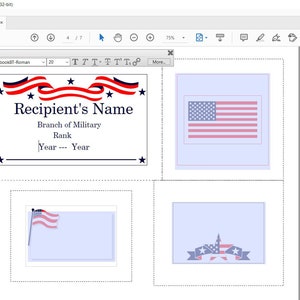 Patriotic Quilt Labels Editable Printable Quilt Labels image 2