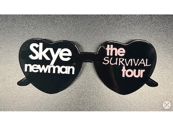 Personalised custom live concert sunglasses | novelty glasses | concert glasses | heart glasses | custom glasses | live glasses gift idea