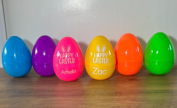 Personalised easter eggs plastic fillable  | Easter egg hunt | Easter gift | children’s Easter eggs | kinder Easter egg | Easter gift idea |