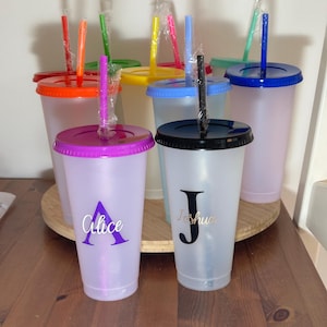 Personalised name Cold Cup | Name with Initial | Starbucks cup | 24oz | Name cup | Colour changing | hen party | bridesmaid | birthday| Xmas