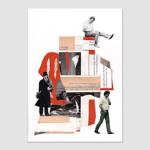 Contemporary Collage Art Print - nameless