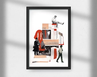 Origineel collagewerk: naamloos
