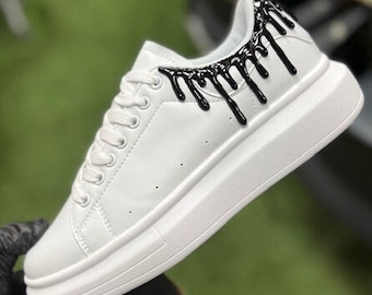 Custom Drip Women Sneakers Wet Drip Look 3d