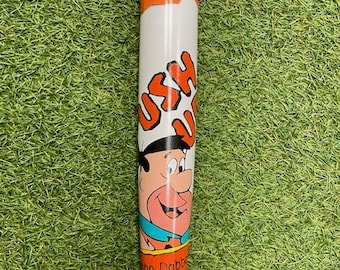 Custom Painted Baseball Bat PUSH UP Flintstones Nostalgic IceCream with custom add ons
