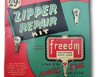 Kit di riparazione per cerniere Freed'm vintage anni '50 - Materiale da cucito completo