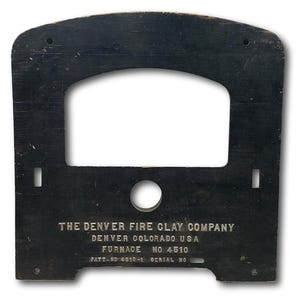 アンティーク デンバー・ファイア・クレイ社製 鋳造炉パターン No.4510 木製型 22インチ