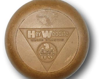 Fermacarte in plastica solida "HeyWoodite" vintage Heywood-Wakefield