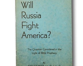 Opuscolo d'epoca sulla Guerra Fredda degli anni '50, "La Russia combatterà l'America?"