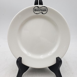 White Tower Diner China Saucer: Buffalo China Restaurant Ware
