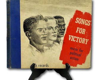 Canciones para la victoria Asch 346 Álbum incompleto 78 Union Boys Folk político