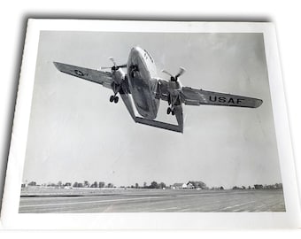 Vintage Fairchild C-119 Flying Boxcar Photo | USAF Military Aircraft Press Photo | 8x10