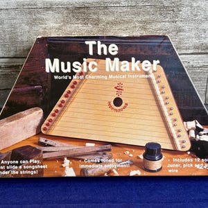 Vintage Perepelochka Lap Harp Zither | Music Maker Folk Instrument, Belarus, Never Used
