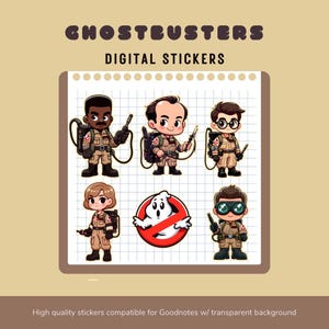 Ghostbusters Digital Stickers Sci-Fi Stationery Clipart Instant Download Ghostbusters Slimer Stay Puft Marshmallow Man Wallpaper Aesthetic