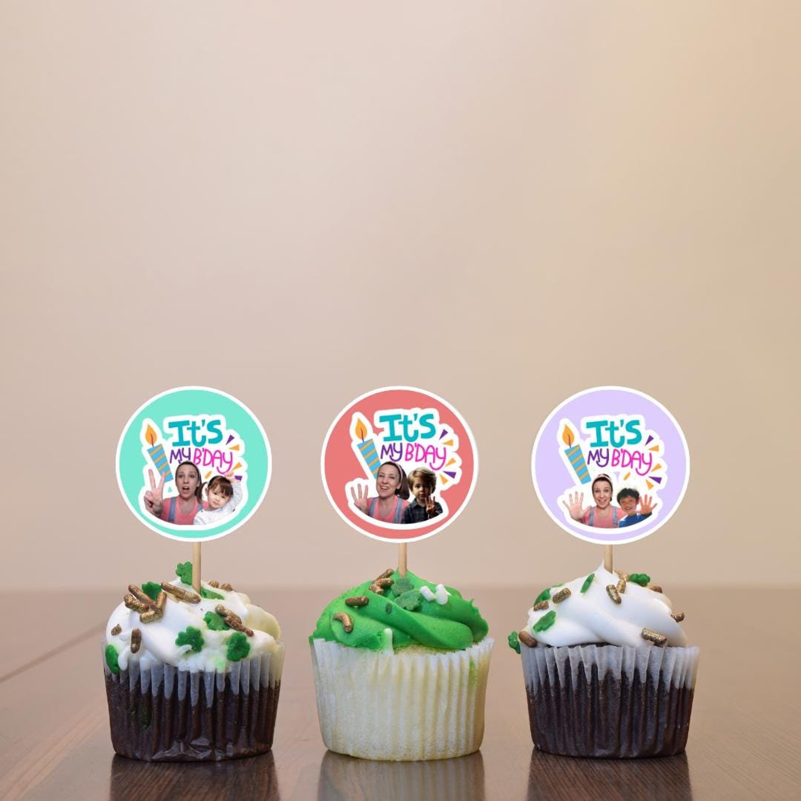 Customized Ms Rachel Cupcake Toppers for Birthday Party, Event Digital ...