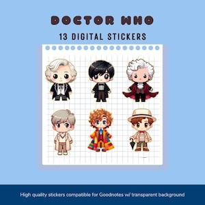 Doctor Who Digital Stickers - Sci-Fi Stationery Clipart Allonsy Dalek - Time Lord Nuwho ClassicWho Exterminate - David Tennant is my Doctor