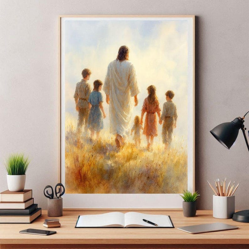 Walk With Me – 2026 LDS Youth Theme | Moses 6:34 Christian Wall Art ...