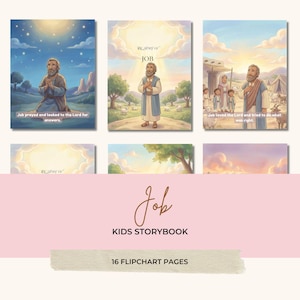 Job Flipchart for Kids | Bible Story Printable, LDS Come Follow Me Visual Lesson, Bible Study Helps, Yet Will I Trust in Him