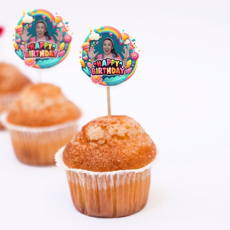 Ms Rachel Cupcake Toppers Birthday Party, Ms Rachel Themed Birthday ...