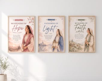 Young Women Class Printables LDS | Faith Hope Light Posters, 2026 New YW Class Names