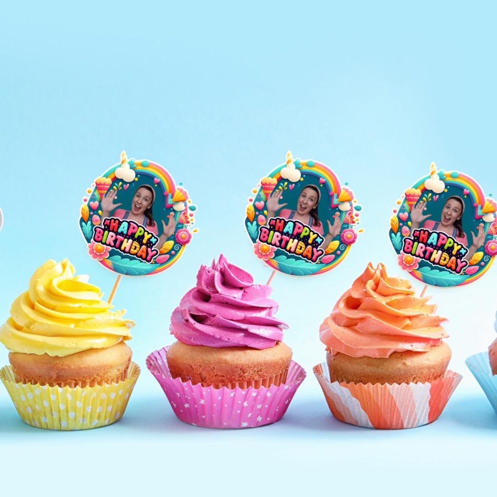 Ms Rachel Cupcake Toppers Birthday Party, Ms Rachel Themed Birthday ...